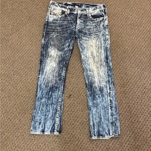 True Religion Acid Wash Jeans